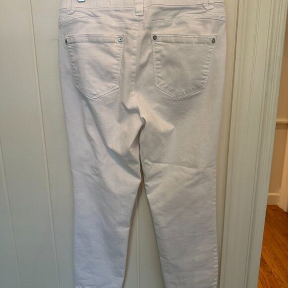 Wit & Wisdom Absolution Jeans High Rise Ankle Skimmer Optic White Denim Size 8 - Picture 2 of 4